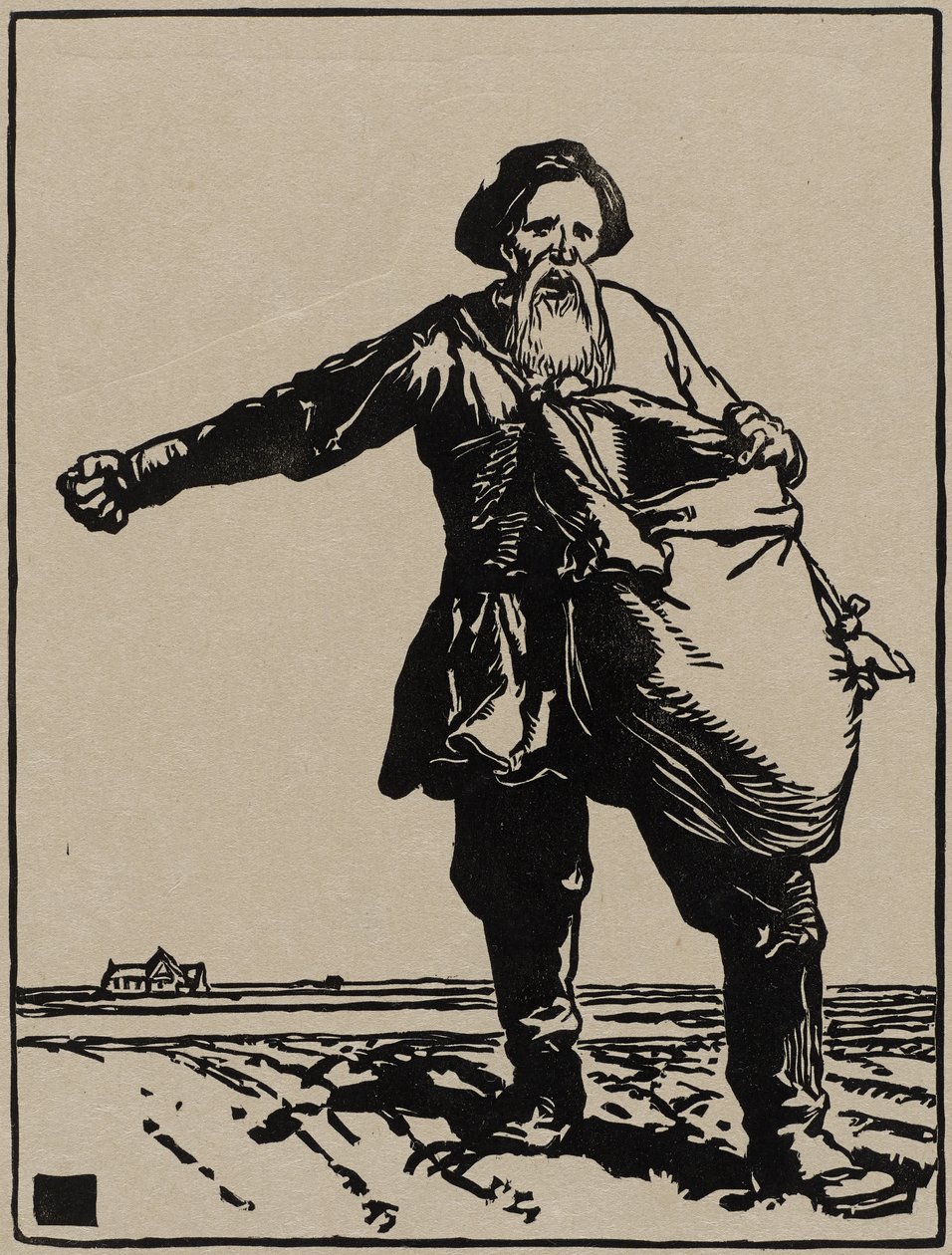 russisk bonde af Auguste Lepere