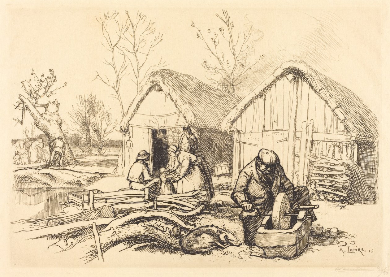 Skovhuggerens hus, Vendee (La maison du bucheron, Vendee) af Auguste Lepere