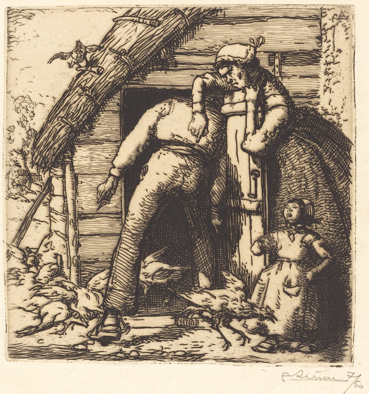 The Poulterer, Vendée af Auguste Lepere