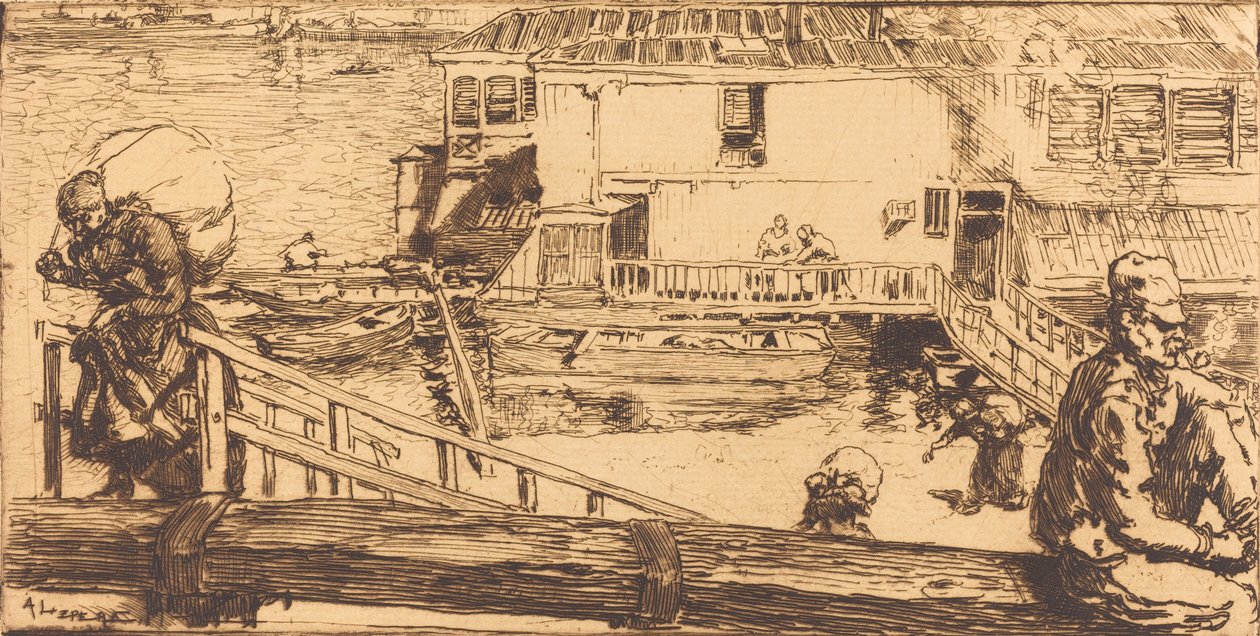 Vaskehuset Vaskehuset, 1891. af Auguste Lepere