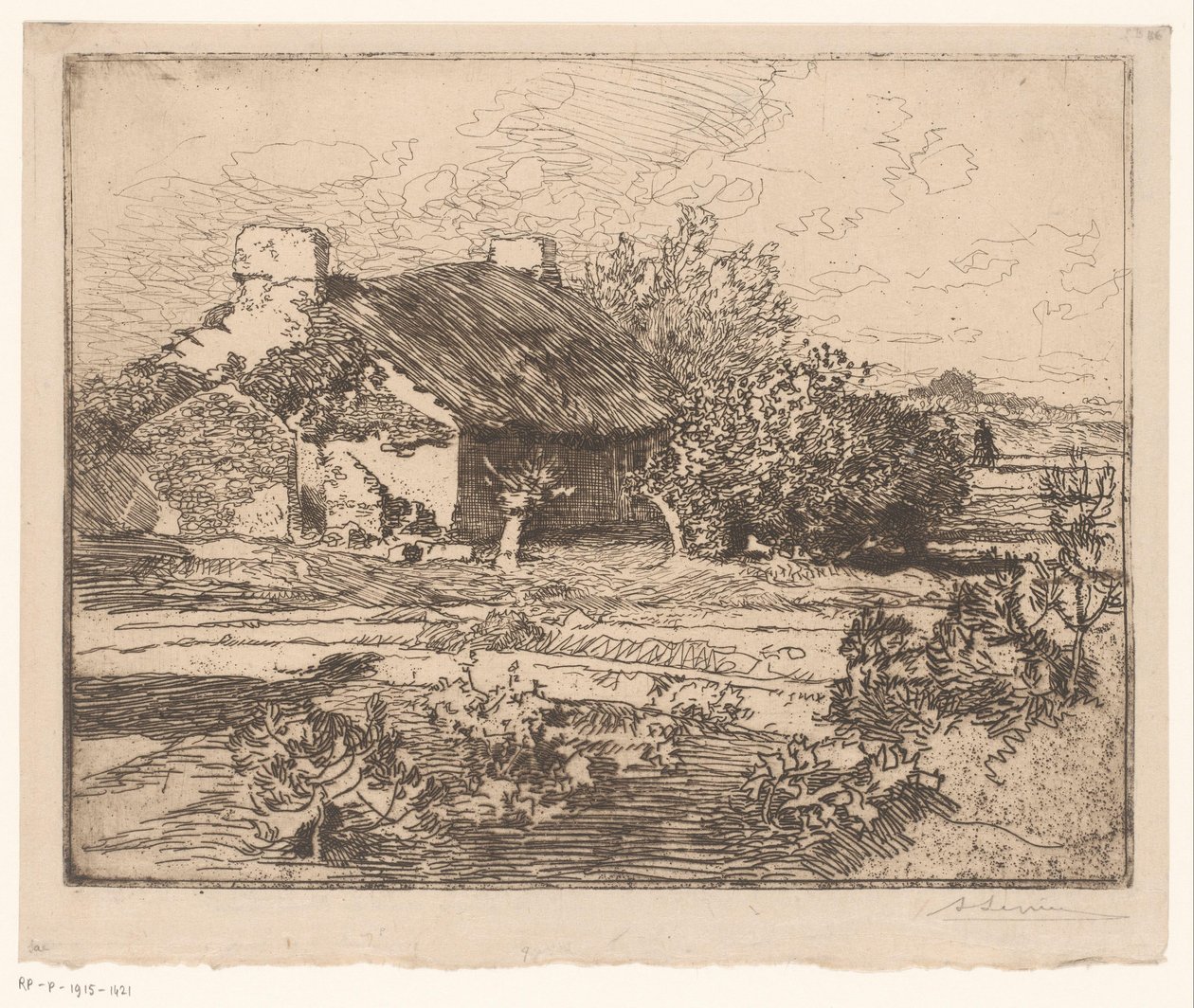 Gård af Auguste Lepère (signed by artist)