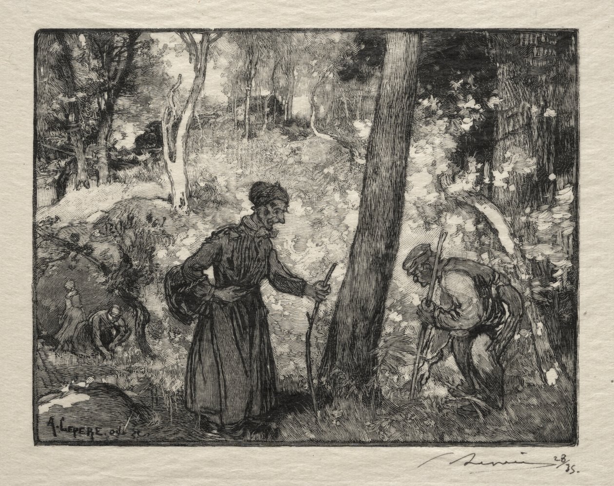På Bernard Rock af Auguste Louis Lepère