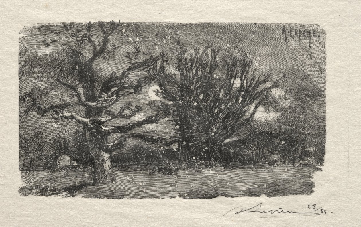 I Lantaras sovesal af Auguste Louis Lepère