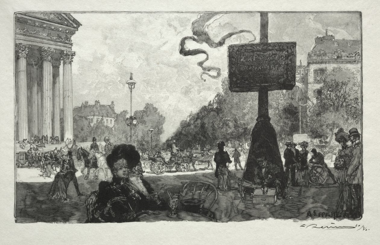 Hjørne af Royal Street af Auguste Louis Lepère