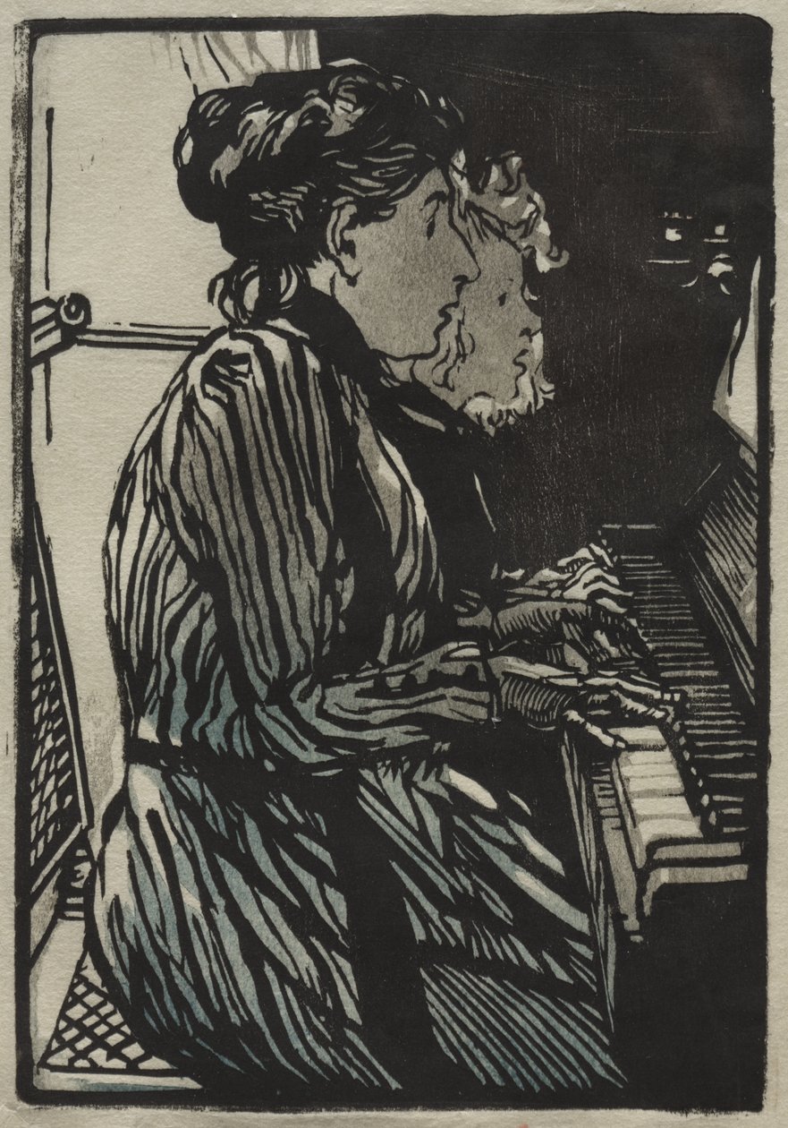Fire hænder undersøgelse af Auguste Louis Lepère