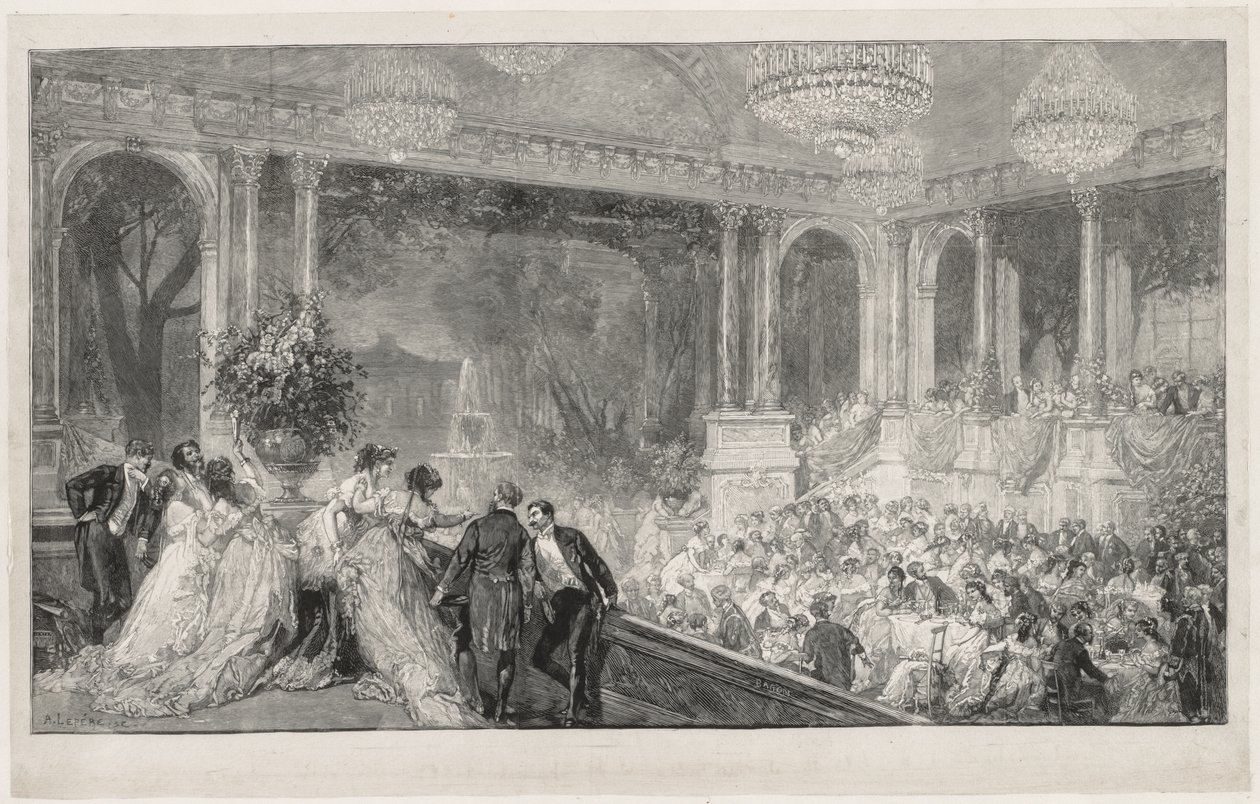 Festival i Tuilerierne af Auguste Louis Lepère