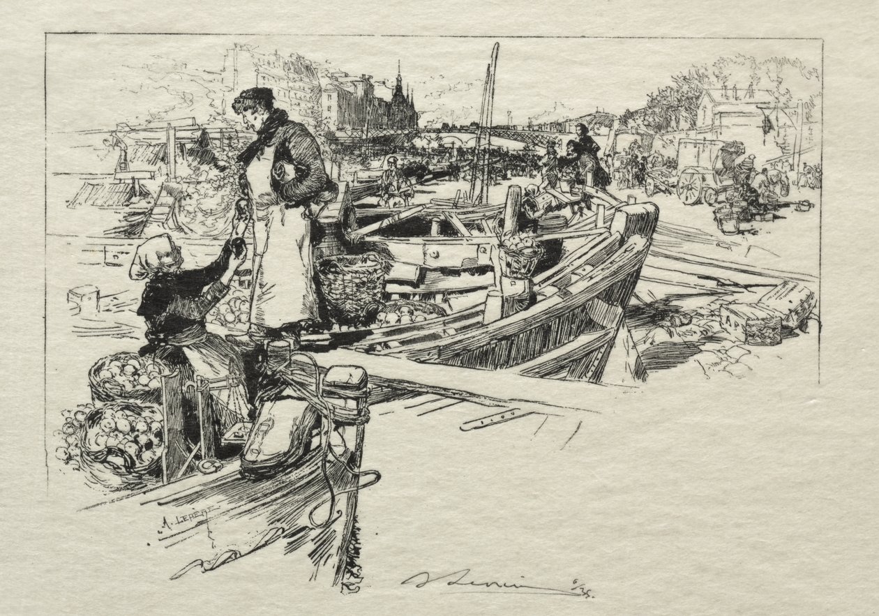 Æblemarkedet, nr. 1 af Auguste Louis Lepère