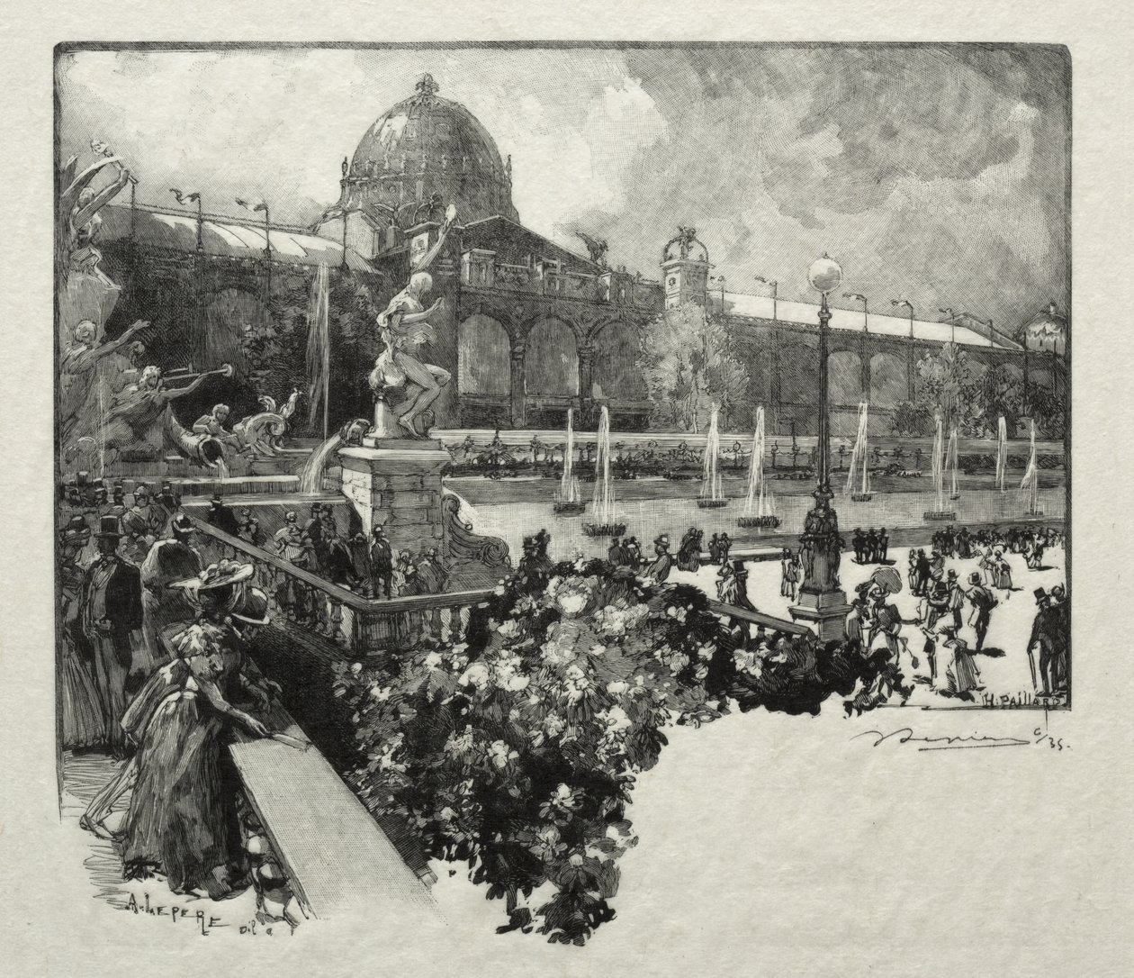 Palais des Arts Liberaux, udvendigt af Auguste Louis Lepère