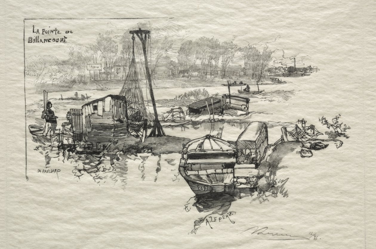 Point of Billancourt af Auguste Louis Lepère