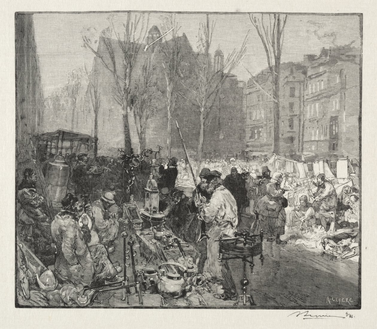 Skrotmarked af Auguste Louis Lepère