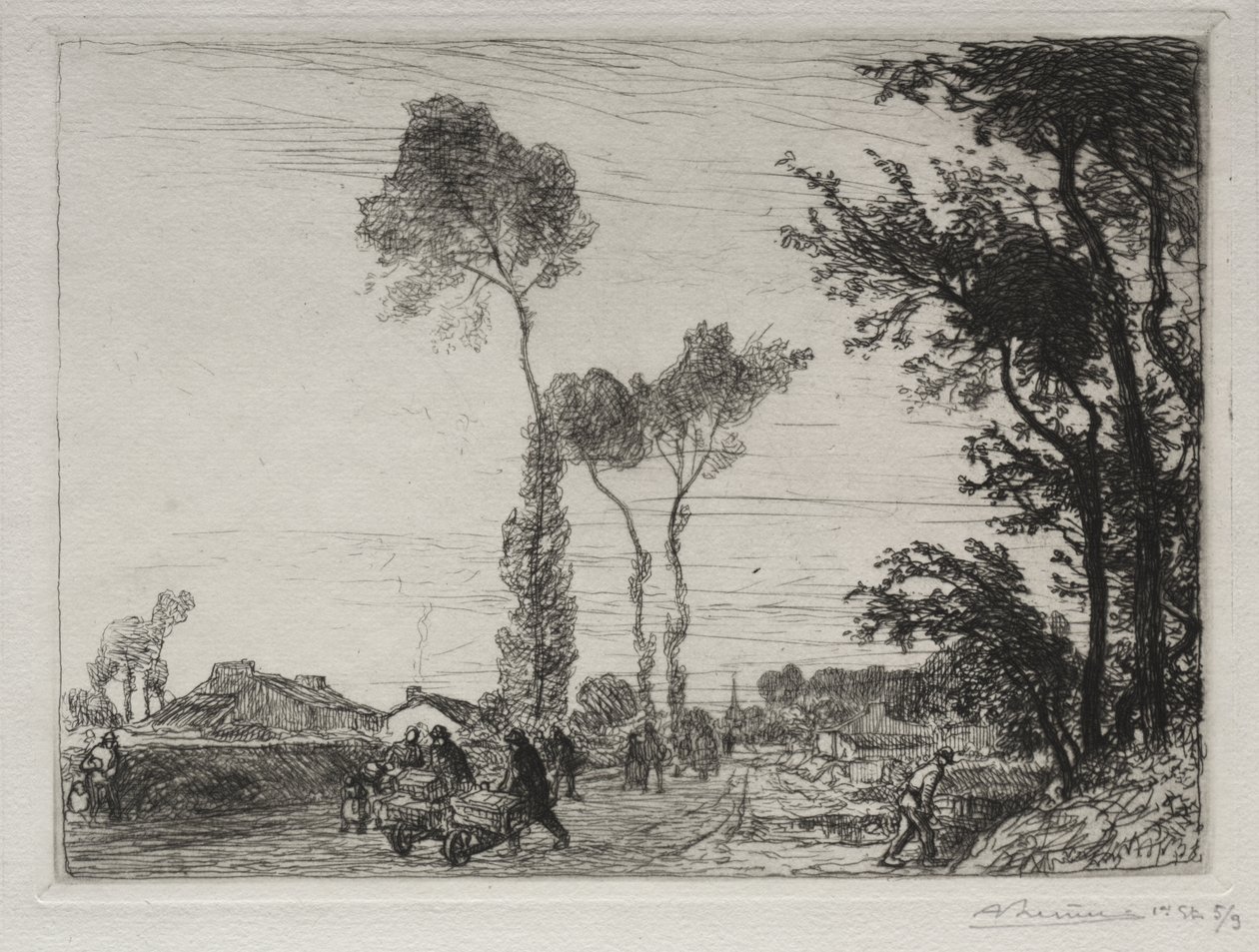 Retur fra St. Jean-de-Mont Market af Auguste Louis Lepère