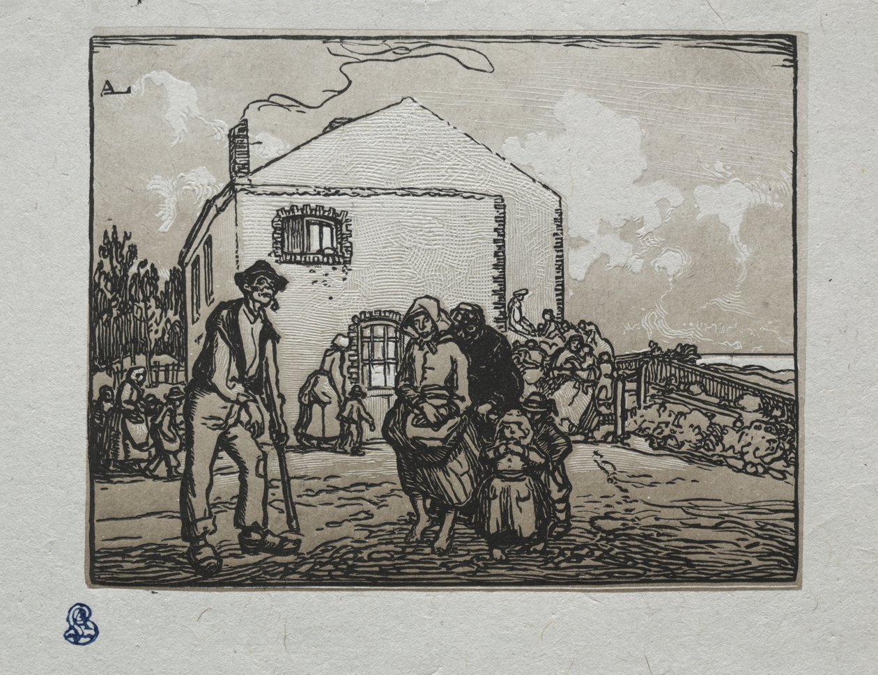 Tiggerne ved det sidste hus af Auguste Louis Lepère