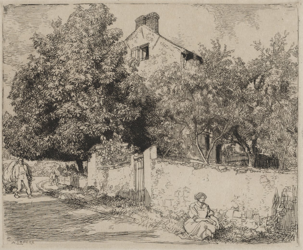 Huset til Madame B. af Auguste Louis Lepère