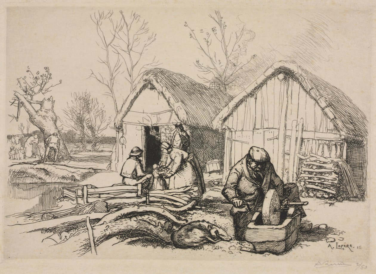 Skovhuggerhuset (Vendée) af Auguste Louis Lepère