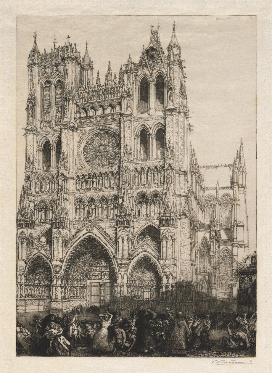 Amiens-katedralen, inventardag af Auguste Louis Lepère