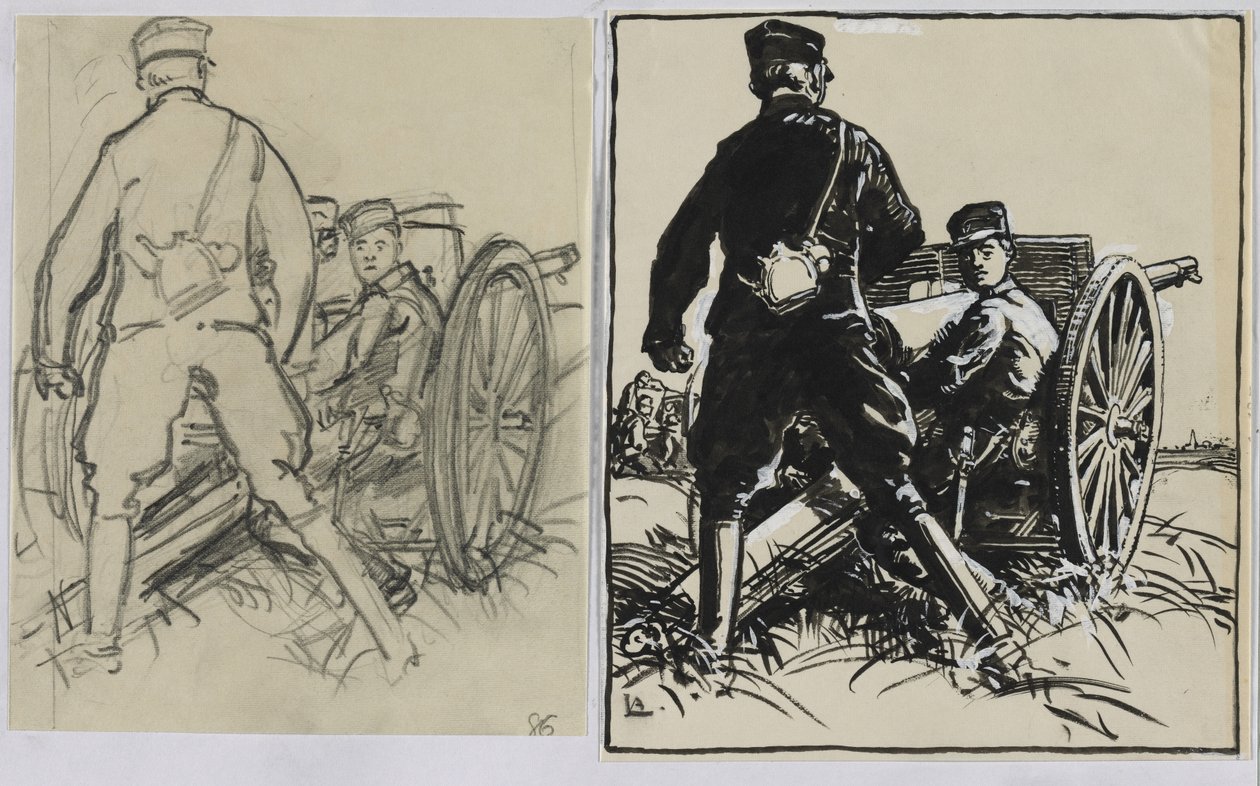 belgiske skytter af Auguste Louis Lepère