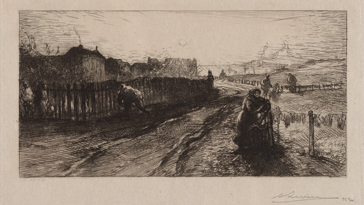 Ved Befæstningen, Porte de Versailles af Auguste Louis Lepère