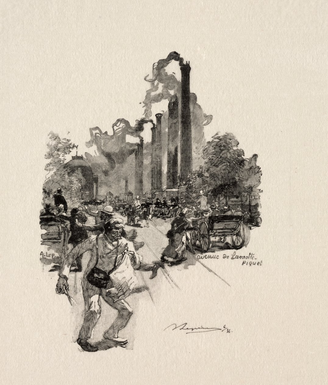Avenue La Motte-Picquet af Auguste Louis Lepère