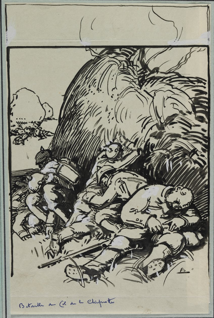 Slaget ved Col de la Chiprotte af Auguste Louis Lepère