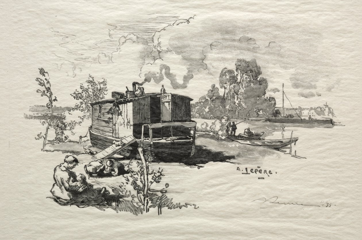 Boligbåd af Auguste Louis Lepère