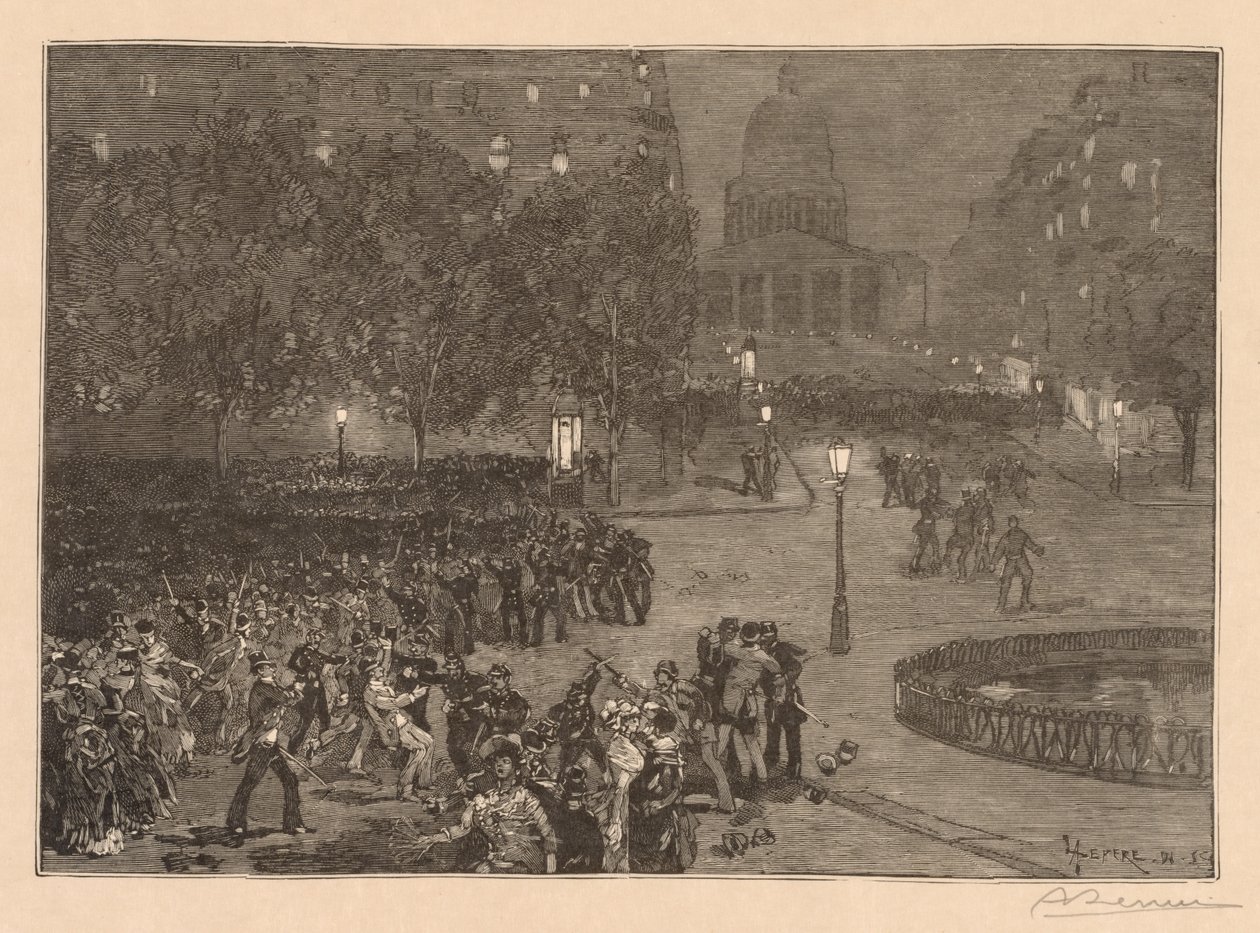 Bois du Monde: Urolighederne i Latinerkvarteret af Auguste Louis Lepère