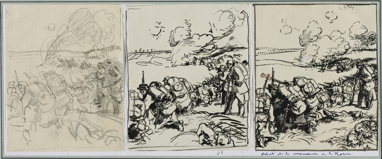 Start på Marne-manøvren af Auguste Louis Lepère