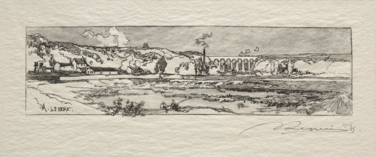 Issy les Moulineaux dam. af Auguste Louis Lepère