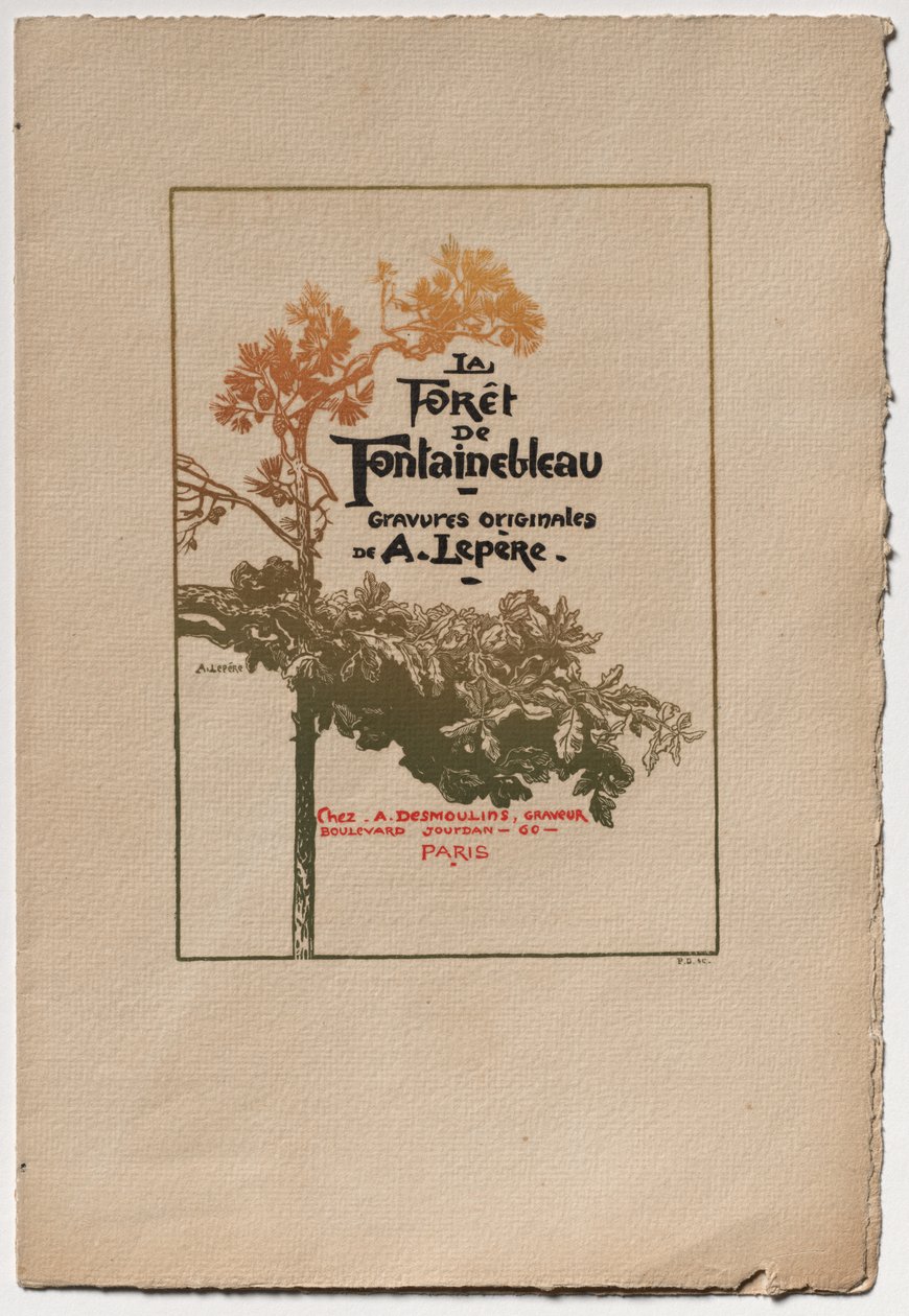Fontainebleau Forest: Annonce for "Fontainebleau Forest" af Auguste Louis Lepère