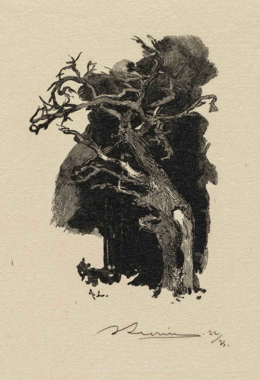 Fontainebleau Forest: The Raging One af Auguste Louis Lepère