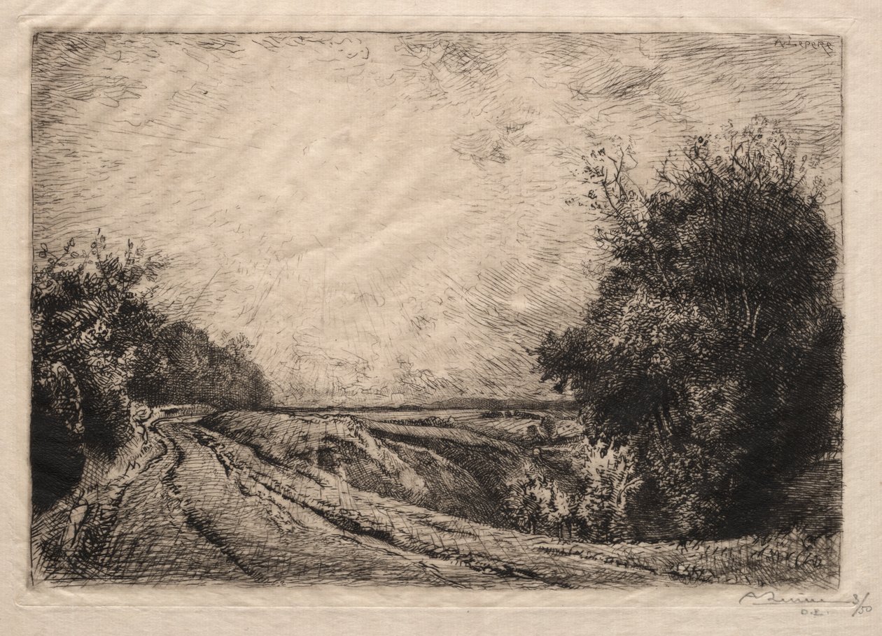 Houssoye-vejen af Auguste Louis Lepère