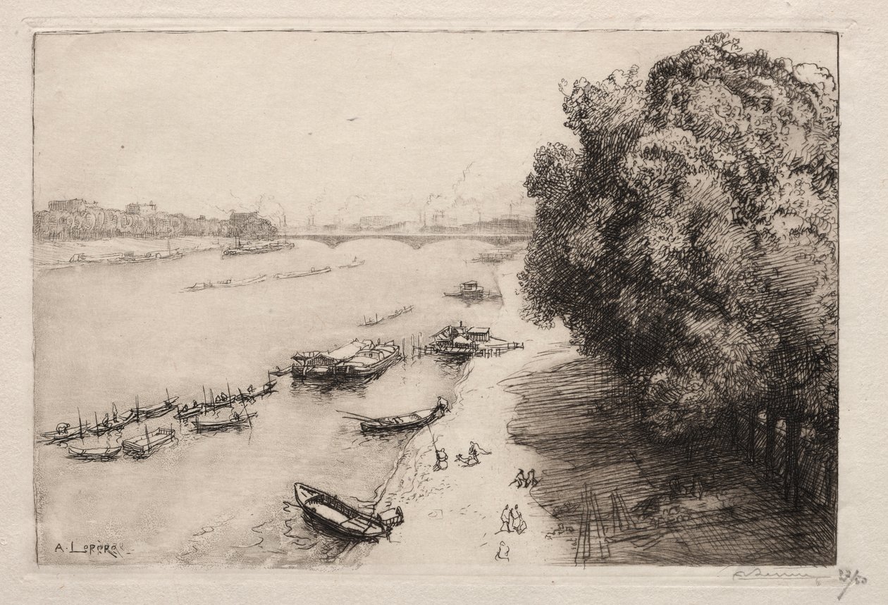 Seinen ved Nationalbroen af Auguste Louis Lepère