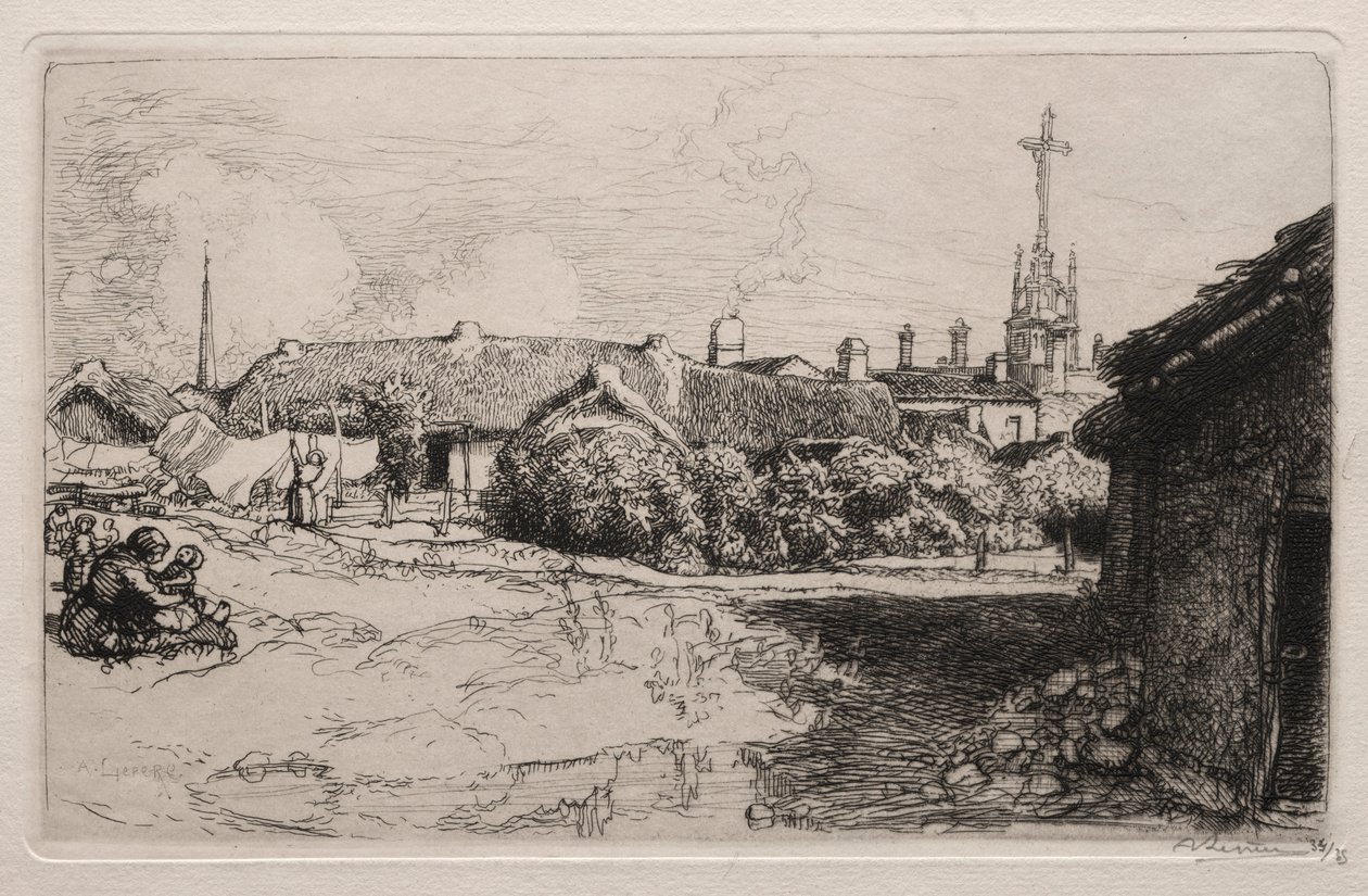 Golgata, St. Jean-de-Mont, 1909. af Auguste Louis Lepère