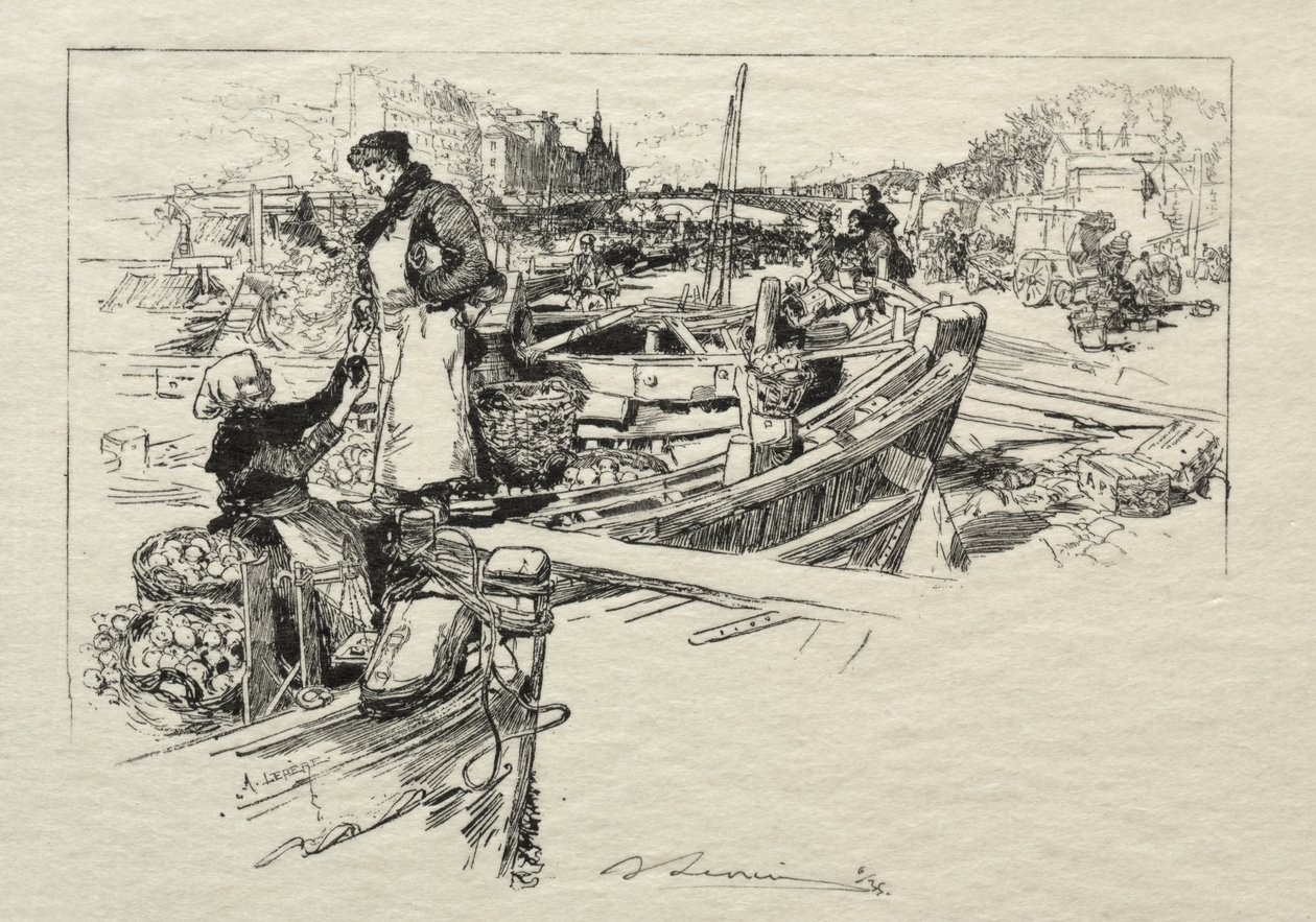 Æblemarkedet, nr. 1 af Auguste Louis Lepère