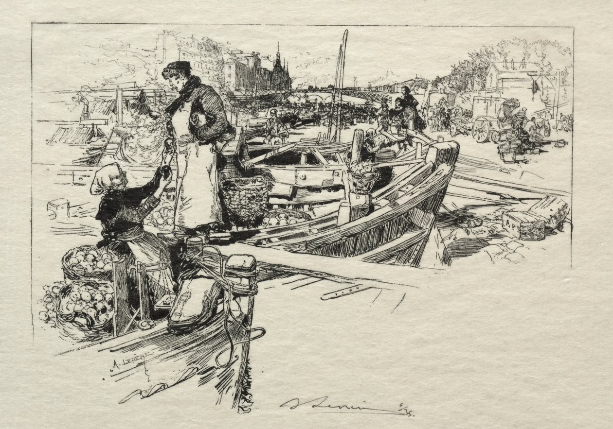 Æblemarkedet, nr. 1. af Auguste Louis Lepère