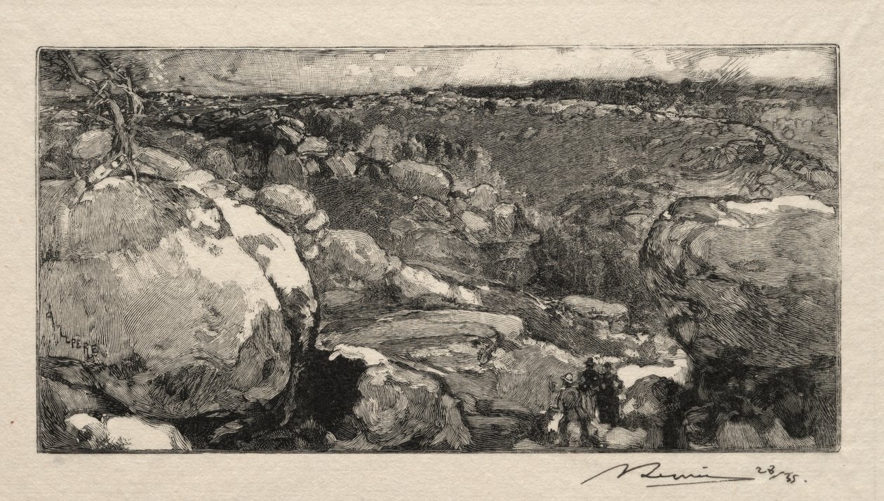 Long-Rocher cirkus af Auguste Louis Lepère