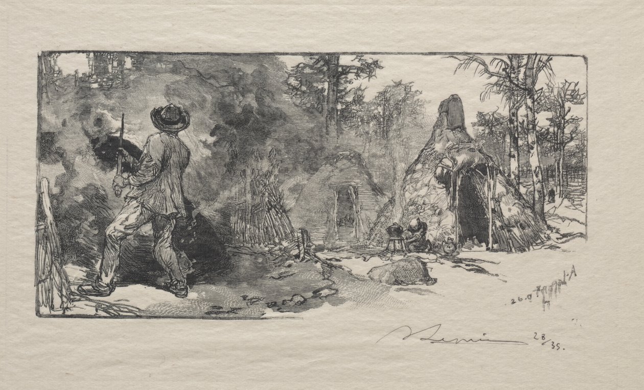 Charbonnieres af Auguste Louis Lepère