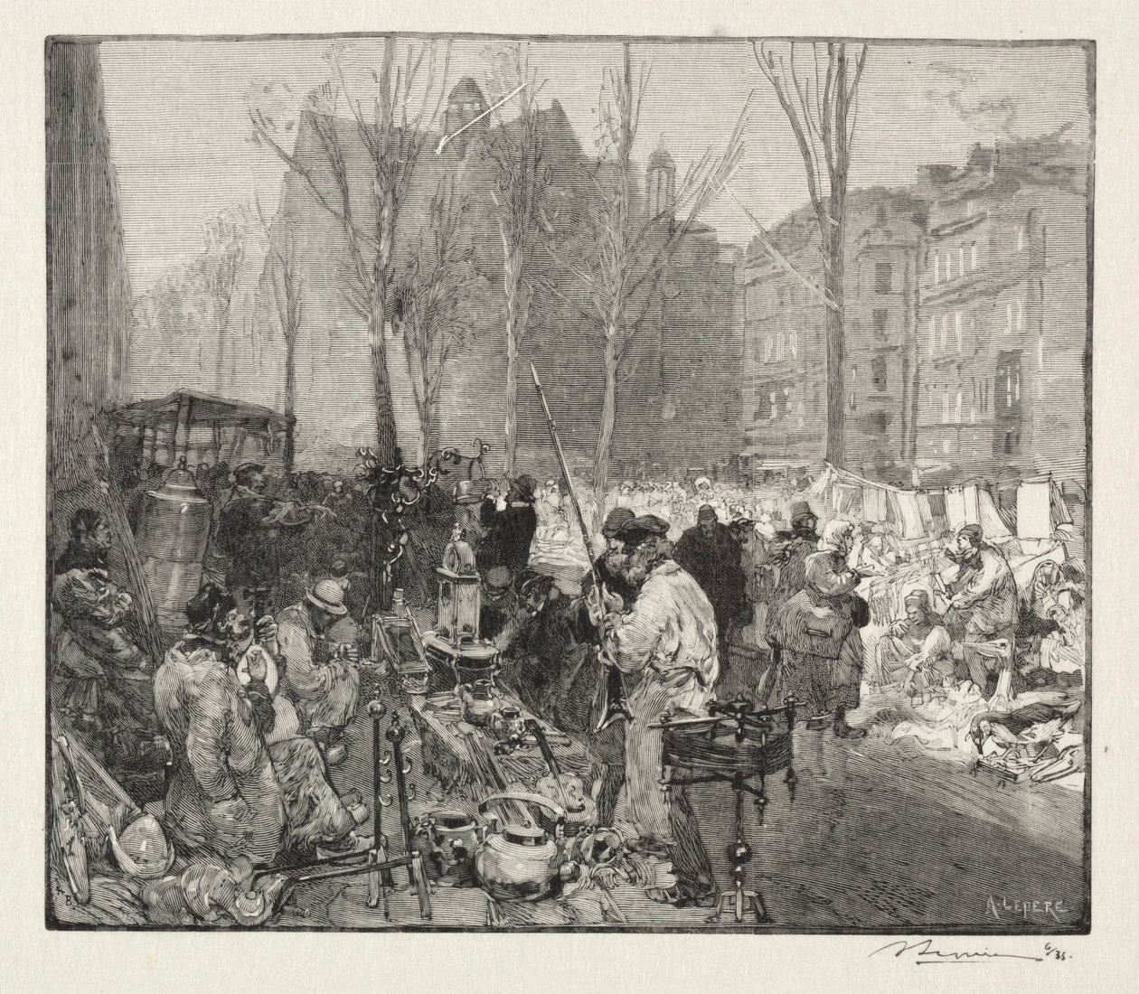 Skrotmarked. af Auguste Louis Lepère