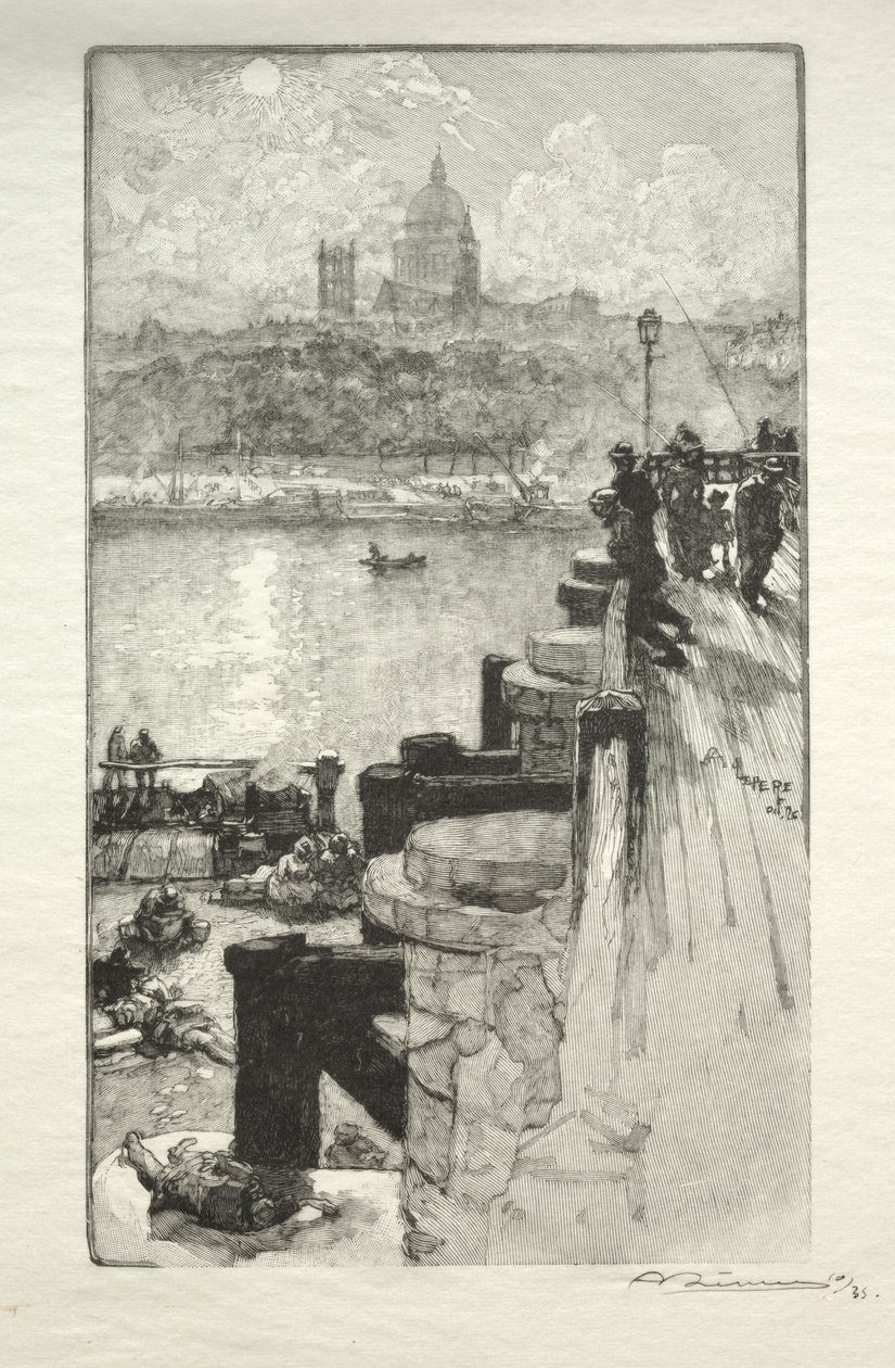 Montagne Ste. Genevieve af Auguste Louis Lepère
