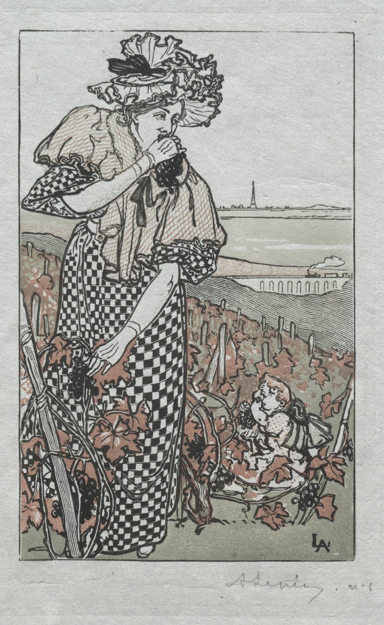 Paris Almanak, 1897: Efterår af Auguste Louis Lepère