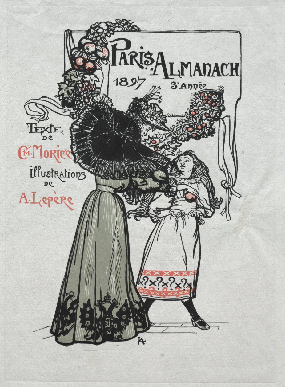 Paris-almanak, 1897: Omslag af Auguste Louis Lepère