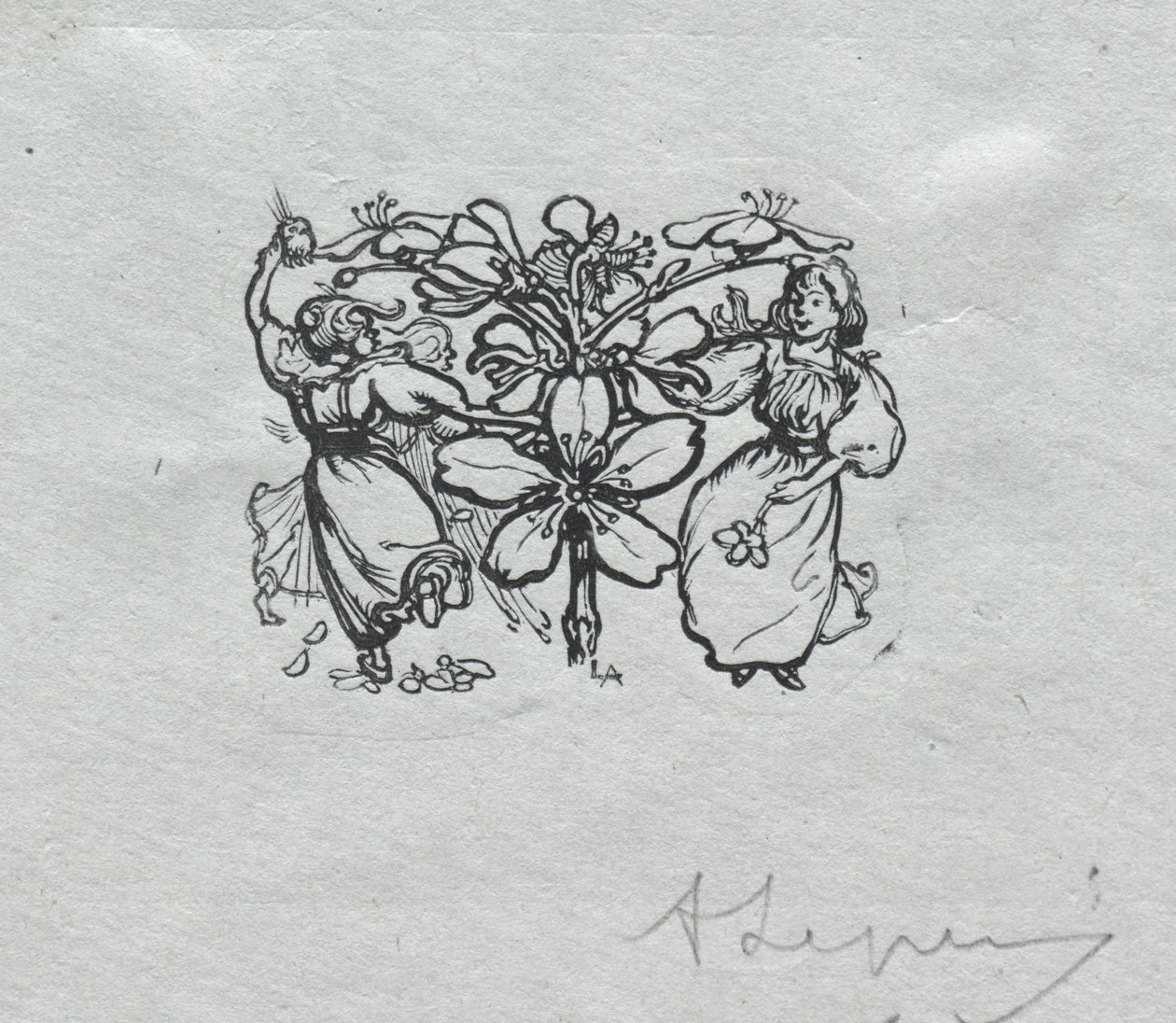 Paris Almanac, 1897: Halestykke, Spring af Auguste Louis Lepère