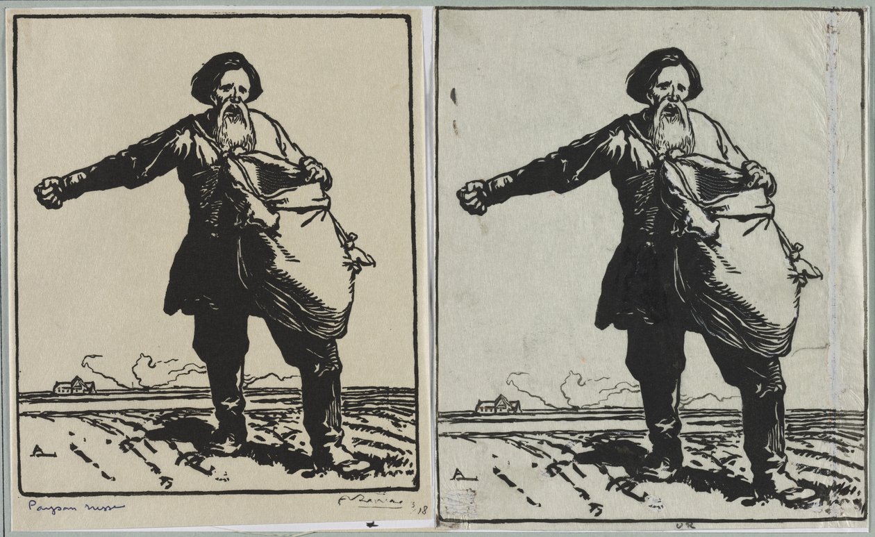 russisk bonde af Auguste Louis Lepère