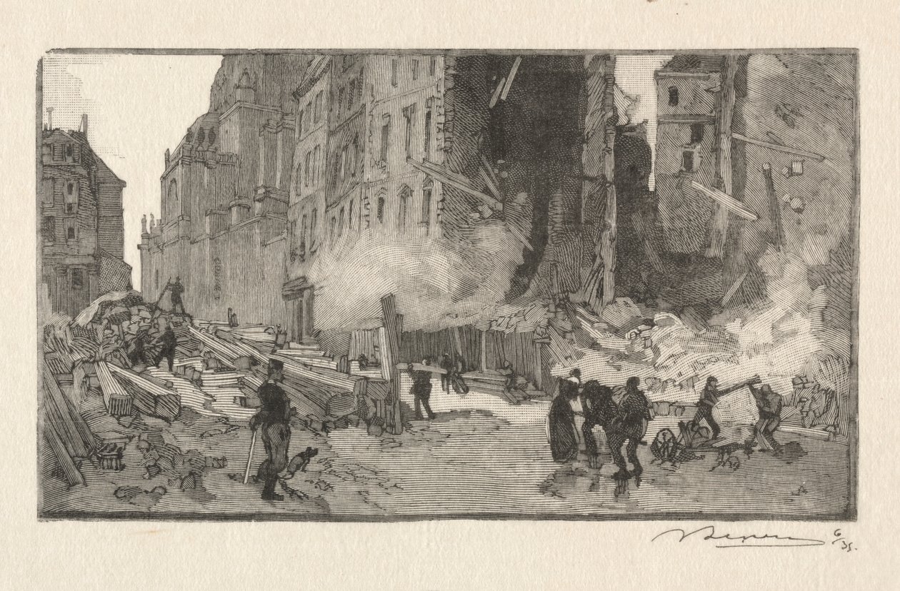 Place Gerson og Rue Restot af Auguste Louis Lepère