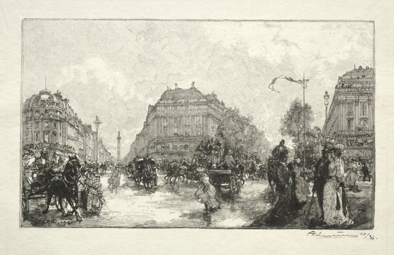 Operahuset, 1890. af Auguste Louis Lepère