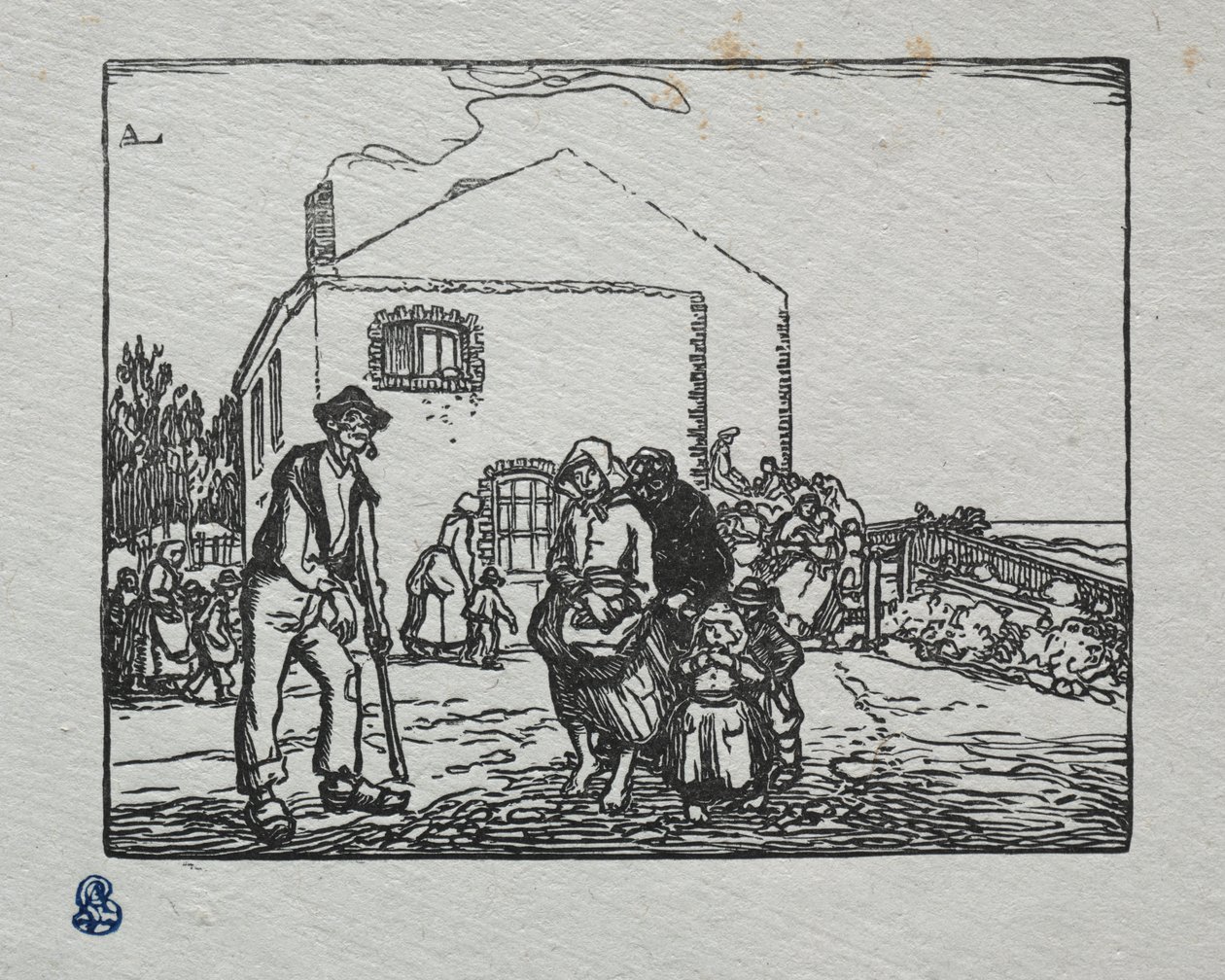 Tiggerne ved det sidste hus af Auguste Louis Lepère