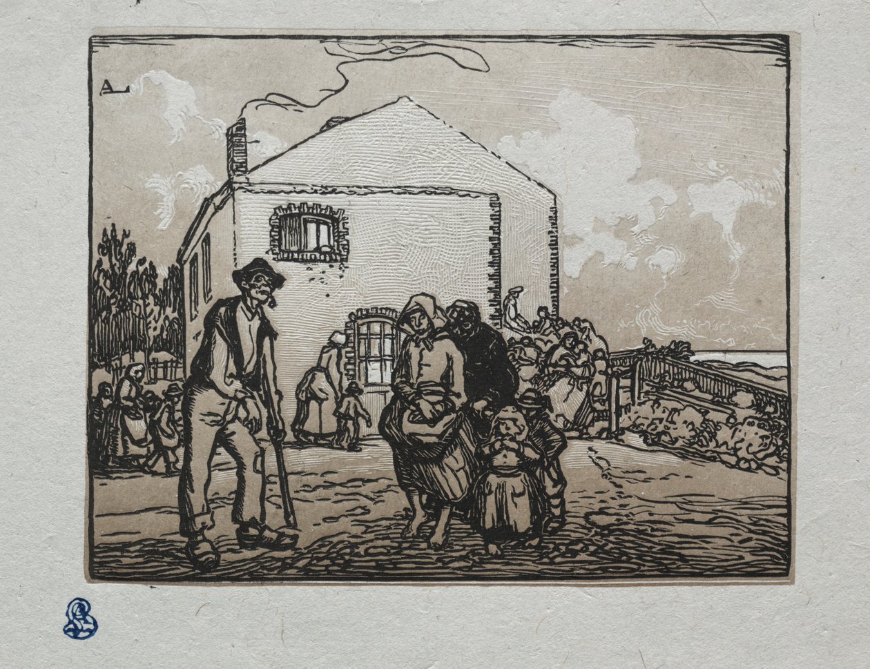 Tiggerne ved det sidste hus, 1905. af Auguste Louis Lepère