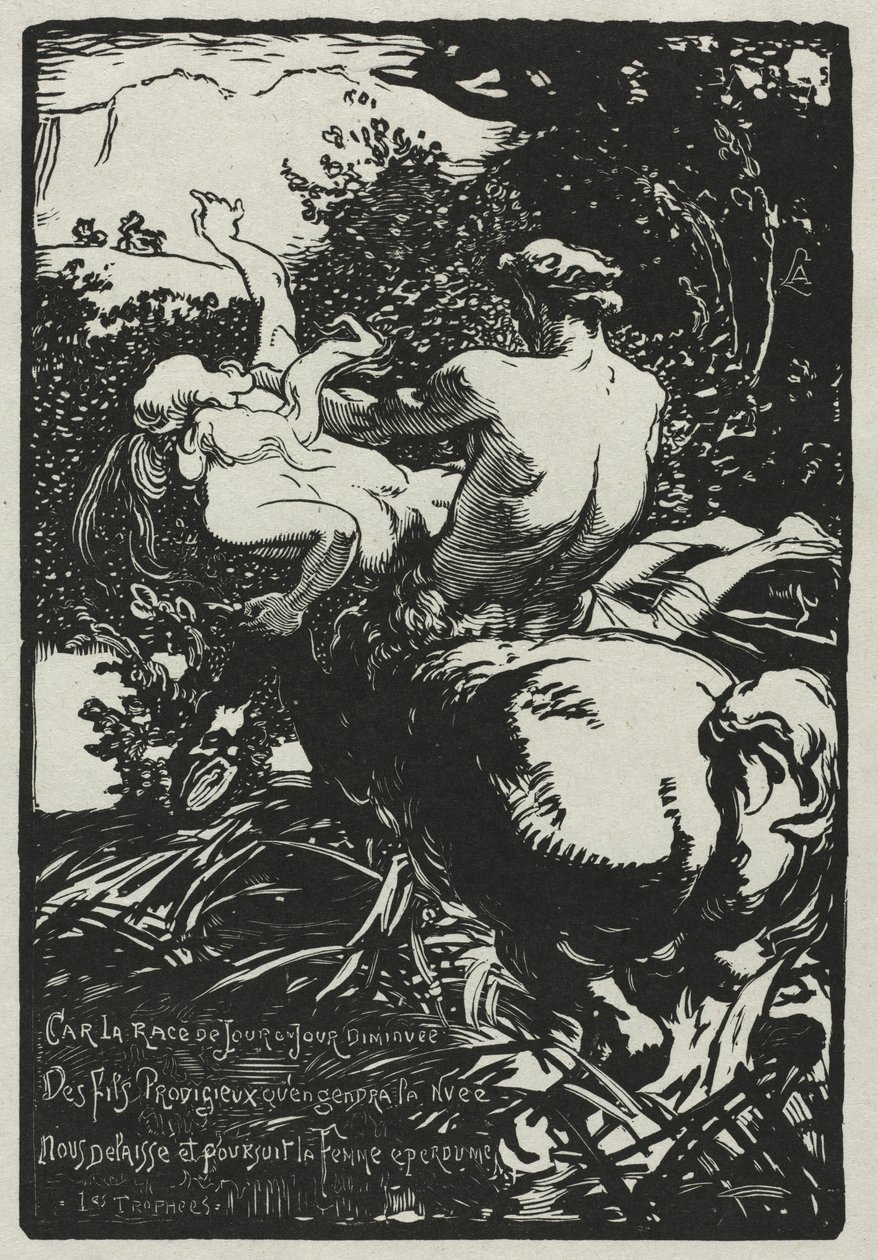 Kentauren, 1896. af Auguste Louis Lepère