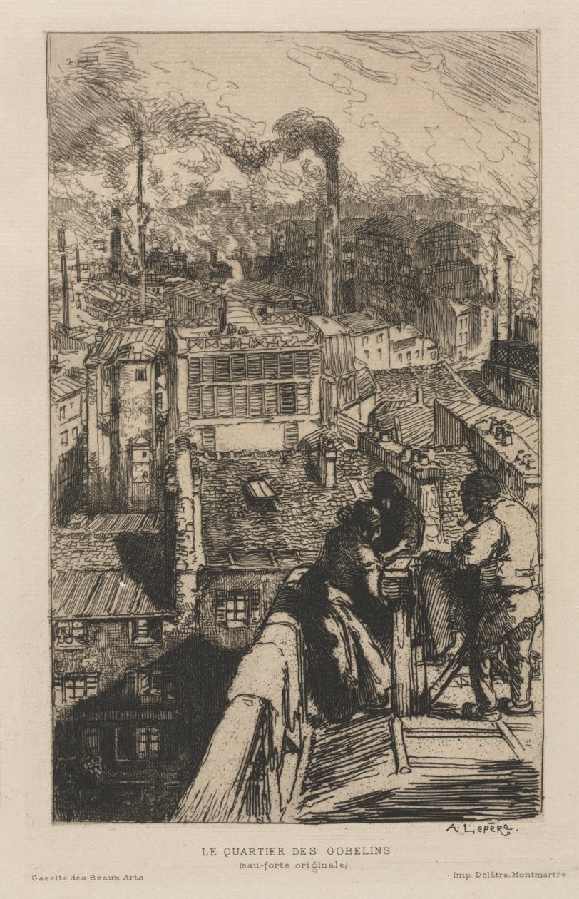 Gobelinkvarteret af Auguste Louis Lepère