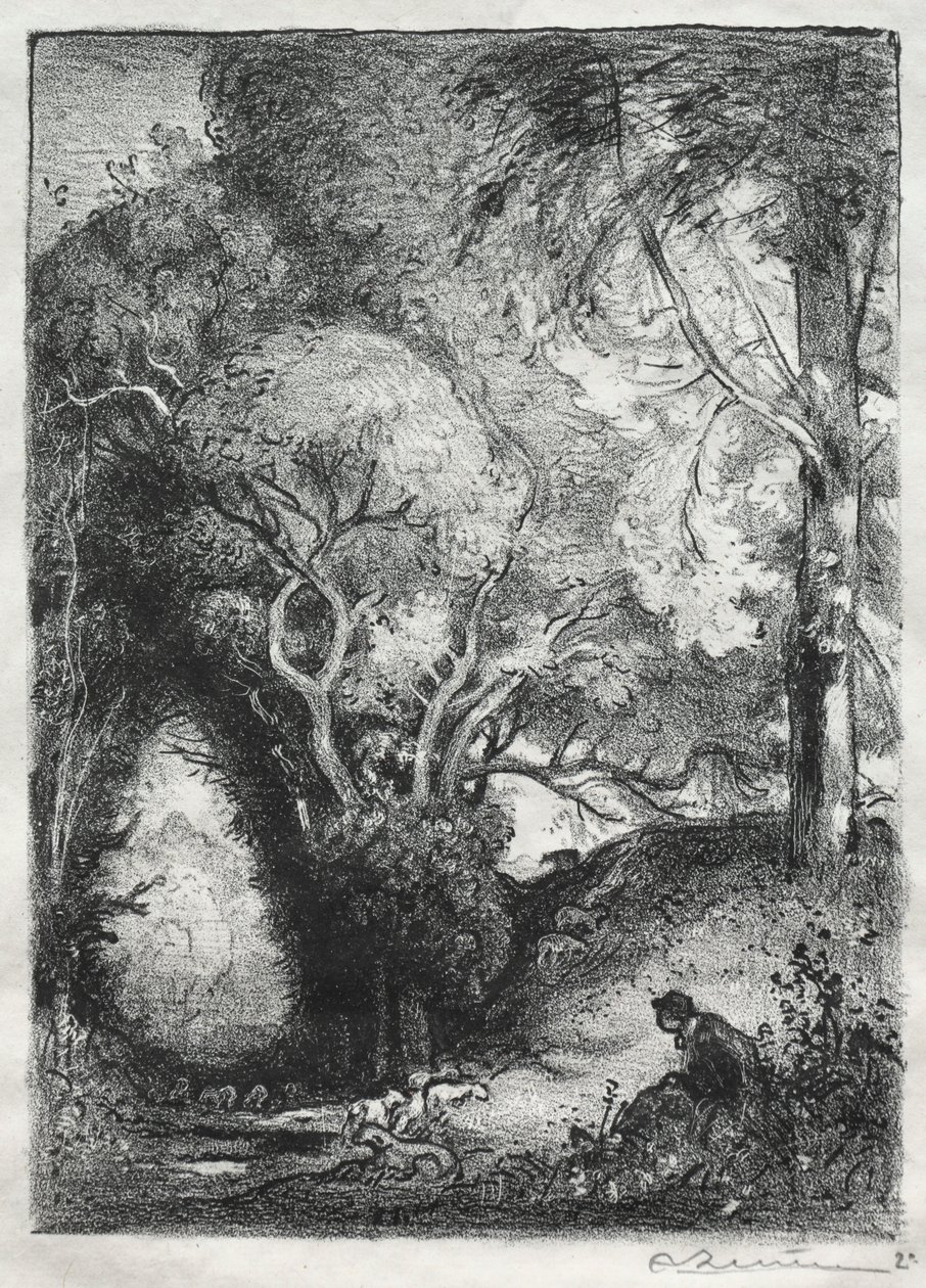 Kløften i juni. af Auguste Louis Lepère