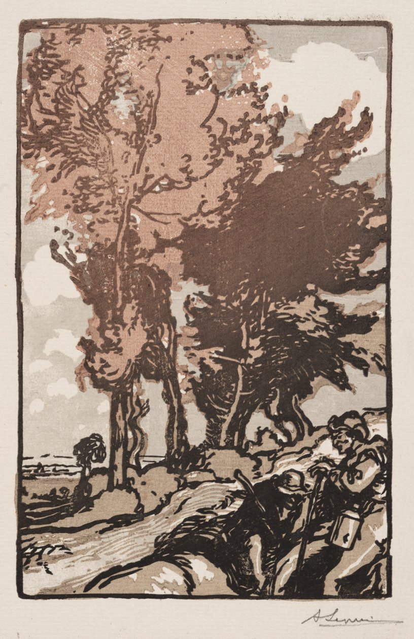 Hvilestedet, 1904. af Auguste Louis Lepère